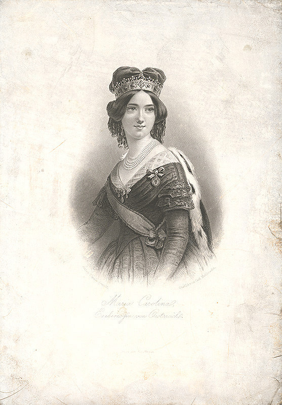 Karl Mahlknecht, Anton Einsle – Portrét arcivojvodkyne Márie Karolíny Rakúskej
