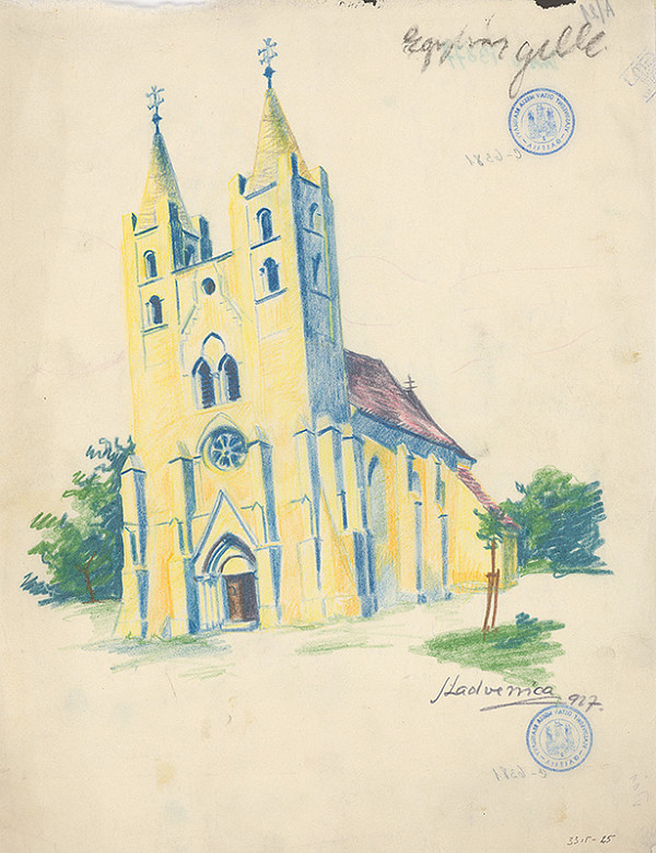 Ján Ladvenica – Gotický kostol v Egyházgelle