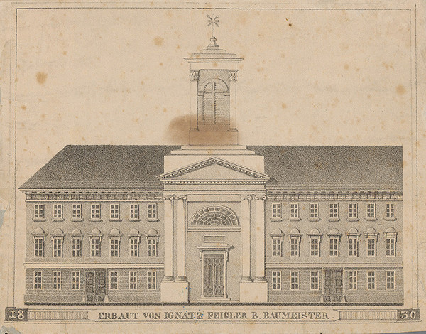 Stredoeurópsky grafik z 19. storočia – Kostol a nemocnica sv.Ladislava
