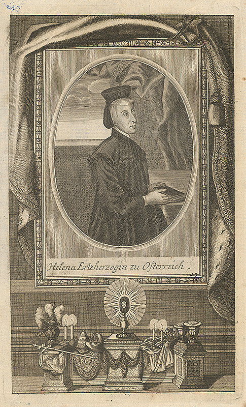 Stredoeurópsky grafik z 18. storočia – Portrét Heleny von Österreich