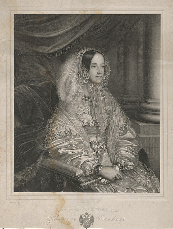 Karl August Aerttinger, Bollter – Portrét Márie Anny Karolíny