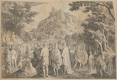 Stredoeurópsky grafik zo 16. storočia, Pieter Brueghel st. – Kázeň Jána Krstiteľa 