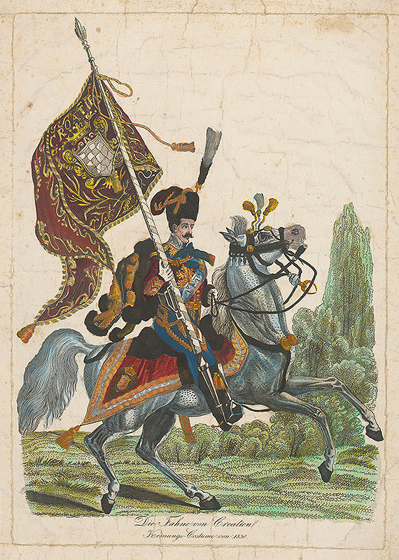 Rakúsky grafik z 19. storočia – Korunovačný kostým
