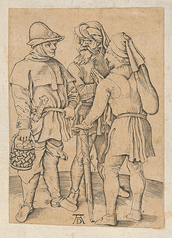 Albrecht Dürer – Traja sedliaci v rozhovore