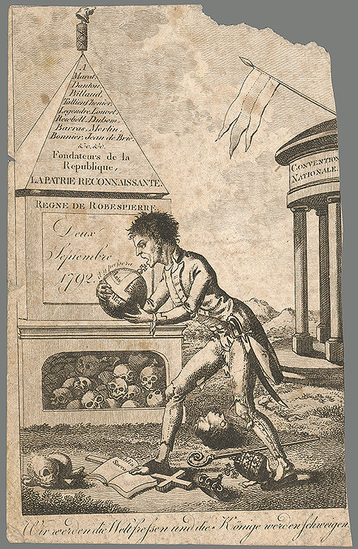 Nemecký grafik z prelomu 18. - 19. storočia – Karikatúra vlády Jakobínov