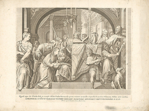 Francesco Villamena, Paolo Veronese – Predstavenie malého Ježiša v chráme