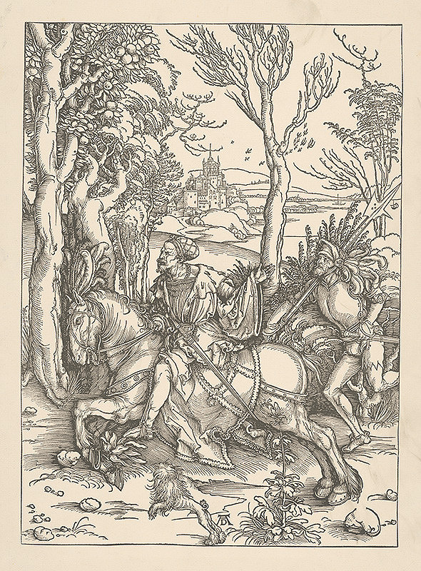 Albrecht Dürer – Rytier a sluha