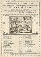 Stredoeurópsky grafik z 18. storočia, Johan Michal Landerer – Novoročné blahoželanie 