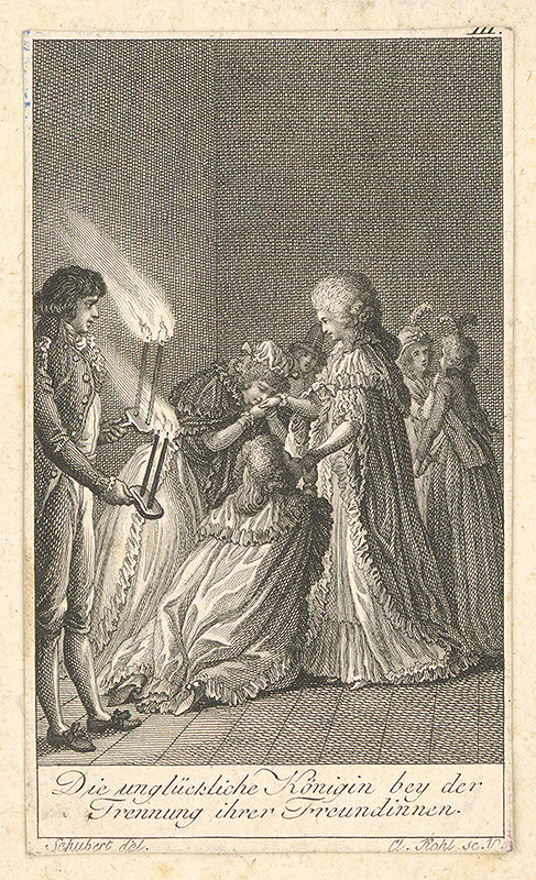 Clemens Kohl, Johann David Schubert – Rozlúčka nešťastnej kráľovny 