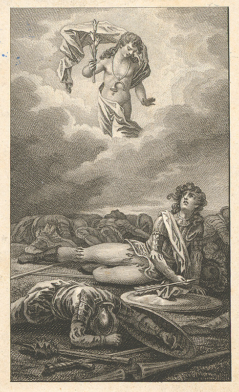 Stredoeurópsky grafik z 19. storočia – Mŕtvi bojovníci