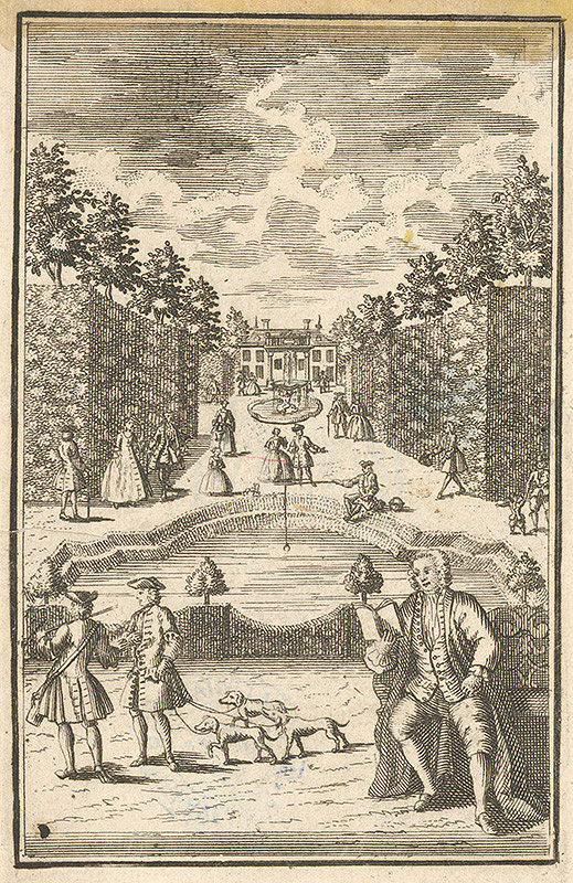 Francúzsky grafik zo 17. storočia – Baroková záhrada