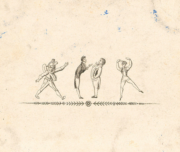 Stredoeurópsky grafik z 19. storočia – Tanečná scéna