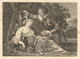 Nemecký grafik z 19. storočia – Občerstvenie 