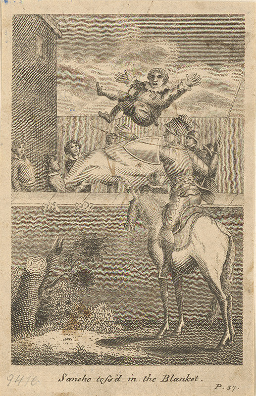 Anglický grafik z 19. storočia – Dobrodružstvá Sancho Panzu