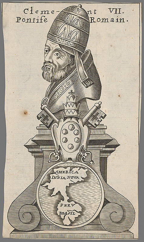 Stredoeurópsky grafik z 19. storočia – Portrét Klementa VII.