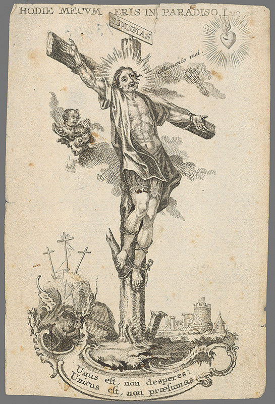Nemecký grafik z 18. storočia – Svätý Dismas