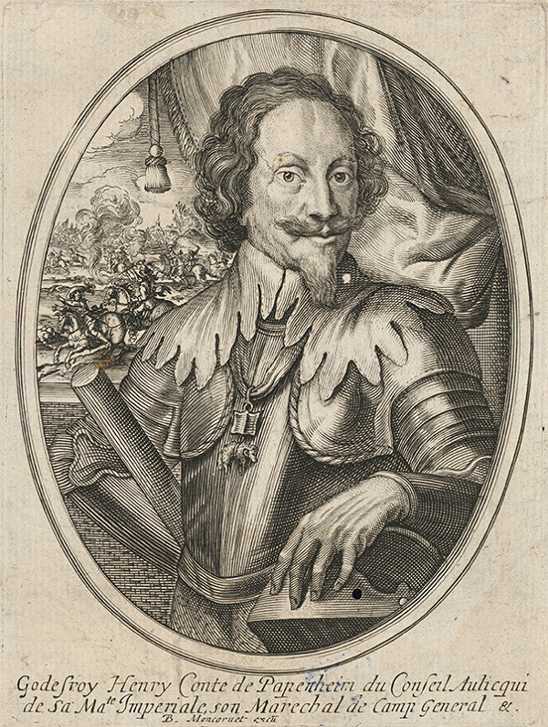 Francúzsky grafik z 18. storočia – Portrét generála Pappenheima