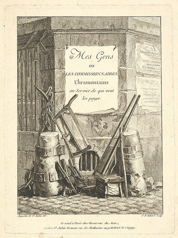 Augustin de Saint-Aubin, Jean-Baptiste Tilliard – Titulný list knihy