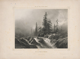 Johann Gottfried Steffan – Vodopád 