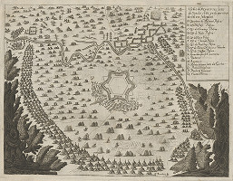 Gaspar Bouttats – Obliehanie Nových Zámkov Turkami 