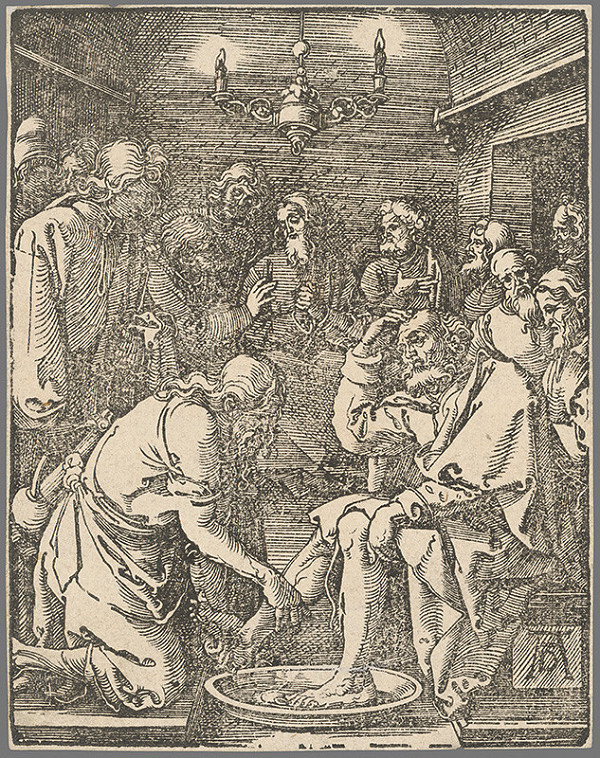 Albrecht Dürer – Ježiš umýva nohy svojim učeníkom 