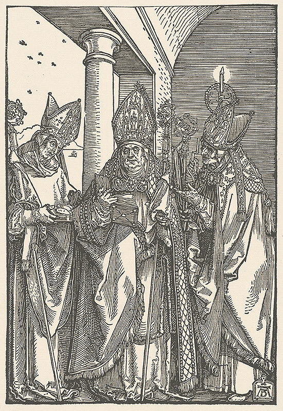 Albrecht Dürer – Biskupovia Mikuláš, Ulrich a Erasmus