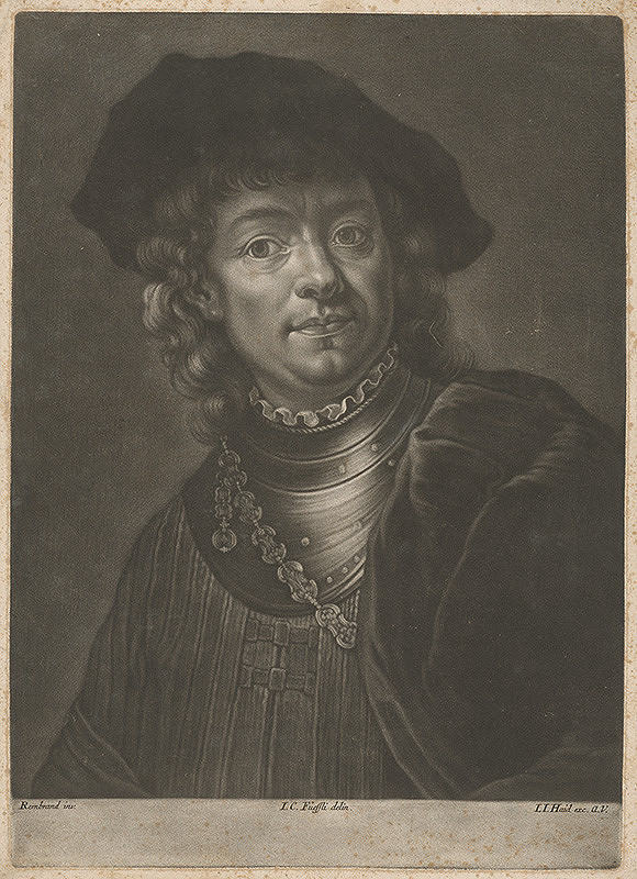Johann Caspar Füssli, Rembrandt van Rijn – Podobizeň muža