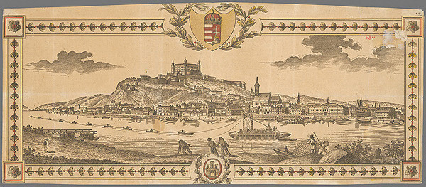 Stredoeurópsky grafik z 18. storočia – Bratislava - pohľad z juhu