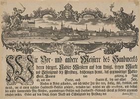 Sebastian Zeller, Samuel Mikovíny – Cechový list ihlárov 