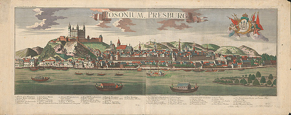 Georg Balthasar Probst, Friedrich Bernhard Werner – Pohľad na Bratislavu z juhu