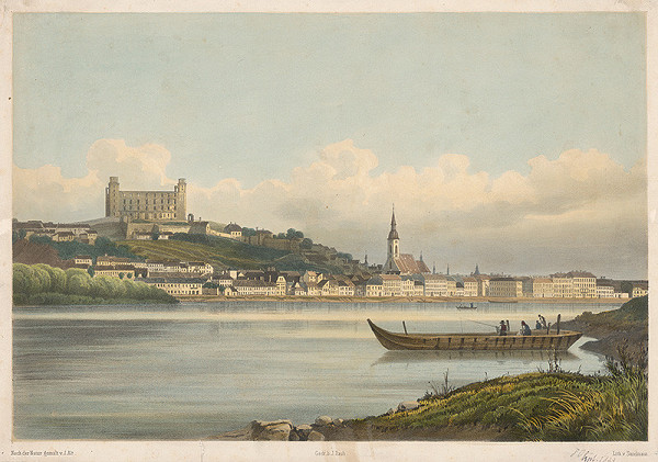 Franz Josef Sandmann, Jakob Alt – Bratislava z juhu