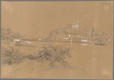 Hermann Goebel – Bratislava v 19. stor.- pohľad z juhu 