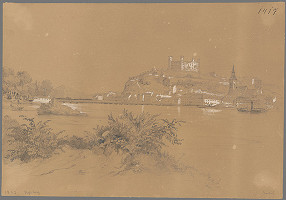 Hermann Goebel – Bratislava v 19. stor.- pohľad z juhu 