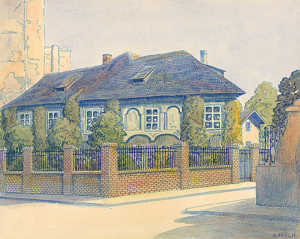 Karol Frech – Dom na nároží Bezručovej (Raneysgasse) a Grösslingovej ulice, pred zbúraním