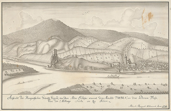 Michael Marquart – Pohľad na uhorské hranice pri Devíne 