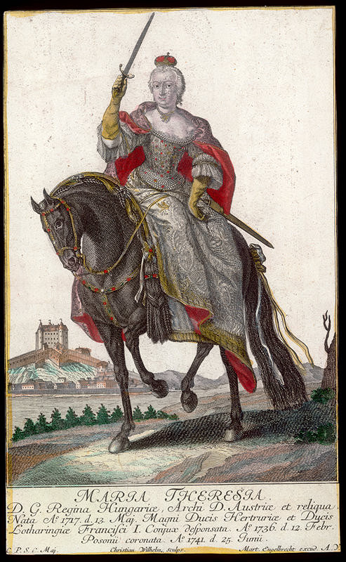Christian Wilhelm, Martin Engelbrecht – Mária Terézia na koni