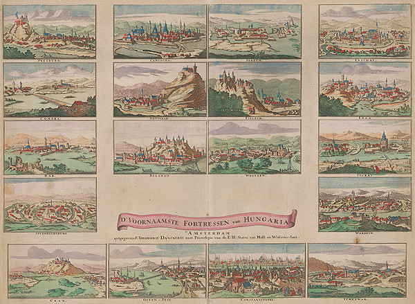 Theodorus Danckerts – Pohľad na Budín a Pešť v Uhorsku