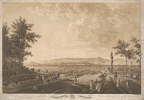 Eduard Gurk, Johann Hofbauer – Pohľad na Pešť a Budín 