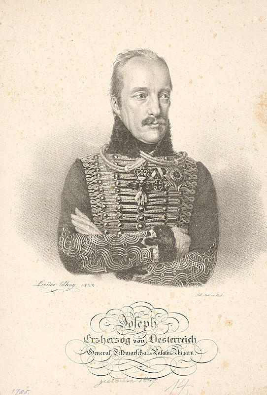 Friedrich Johann Gottlieb Lieder – Uhorský palatín arcivojvoda Jozef