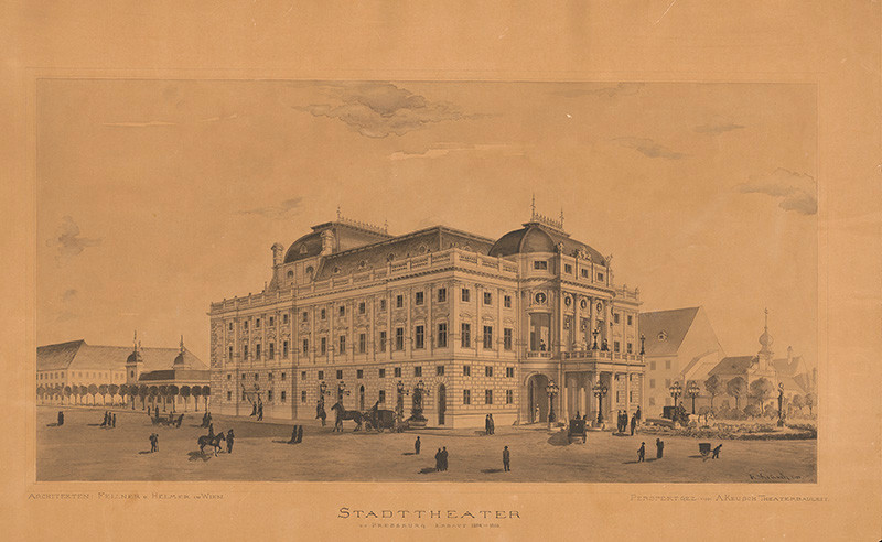 A. Keusch – Mestské divadlo v Bratislave, 1885, Galéria mesta Bratislavy