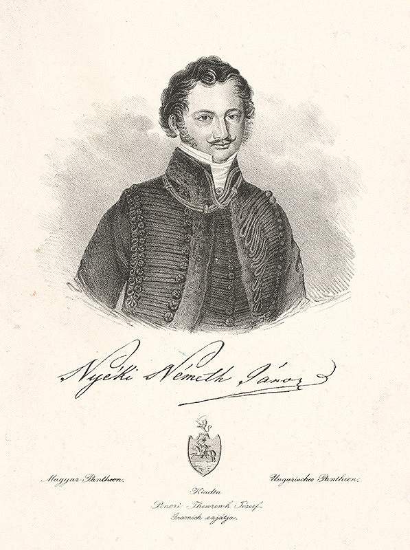 Stredoeurópsky grafik z 19. storočia – Portrét Jánoša Németha Nyékiho