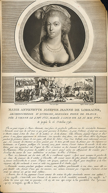 Jean Duplessi-Bertaux – Portrét Márie Antoinetty