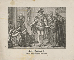 Leopold Schulz – Založenie kláštora Milosrdných vo Viedni cisárom Ferdinandom II. 