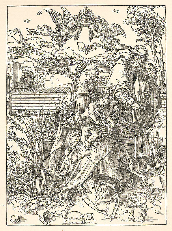 Albrecht Dürer – Svätá rodina s tromi zajacmi 