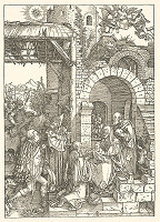 Albrecht Dürer – Kľaňanie troch kráľov (11) 