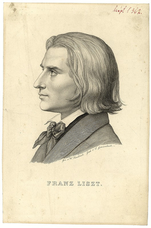 Carl Arnold Gonzenbach, Wilhelm von Kaulbach – Franz Liszt 