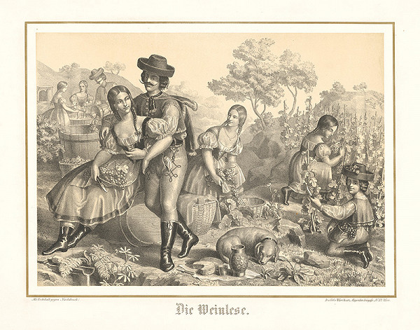 Stredoeurópsky grafik z 2. polovice 19. storočia – Oberačka