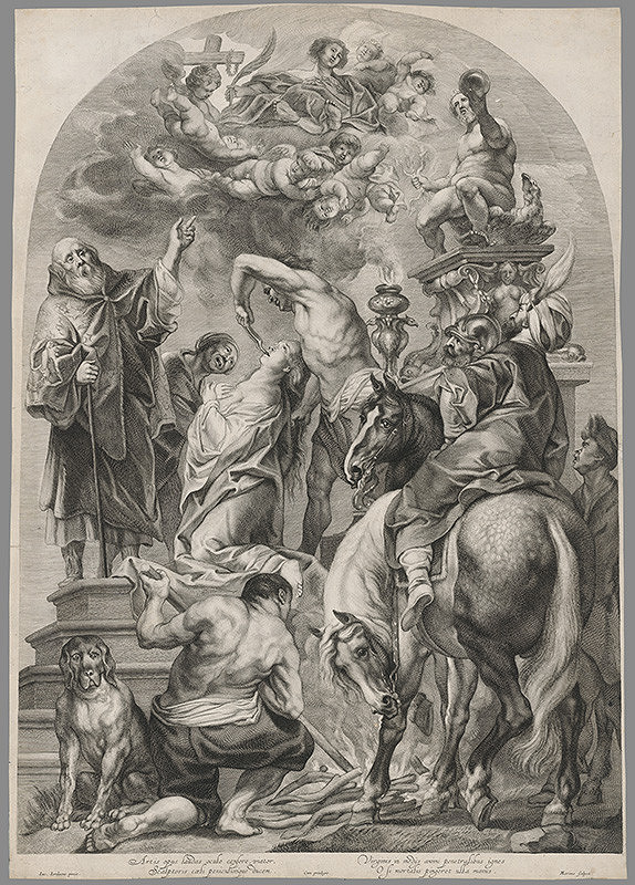 Jacob Jordaens, Marinus Robyn van der Goes – Mučenie sv. Apolónie
