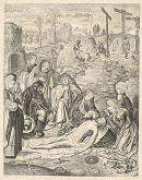 Jans Geertgen tot Sint, Theodor Matham – Oplakávanie Krista 