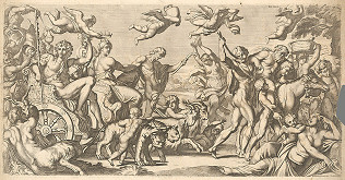 Carlo Cesio, Annibale Carracci, Arnold van Westerhout – Bacchov triumf 